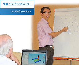 assistance, accompagnement, conseil, COMSOL, COMSOL Multiphysics, éléments finis, logiciel, mathématiques, opérateurs différentiels, formation, suivi, expert, expertise