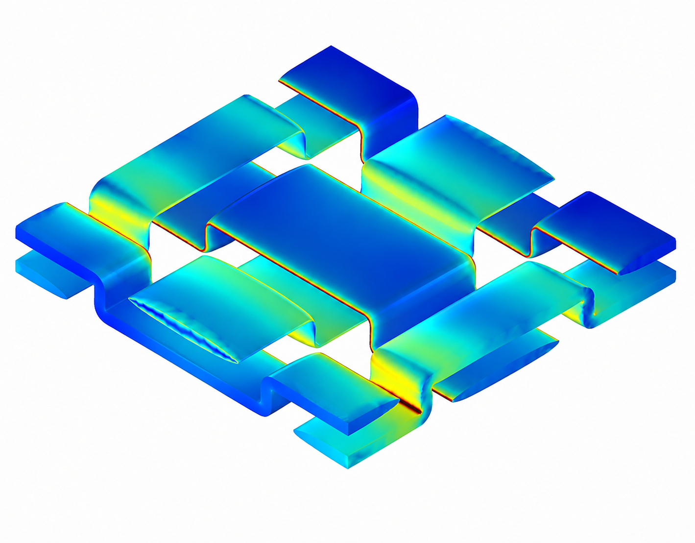 Modeling of an intake manifold made of a composite material