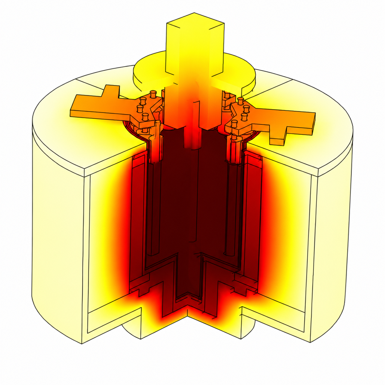 High temperature molten salt electrolysis modeling